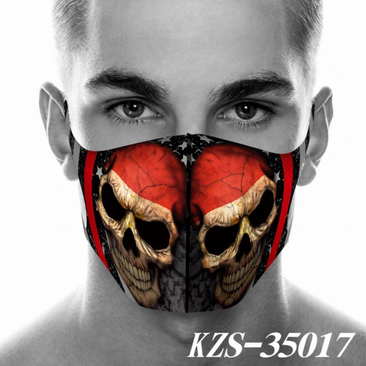 Skull and Flag Anime 3D digital printing masks a set price for 5 pcs KZS-35017A