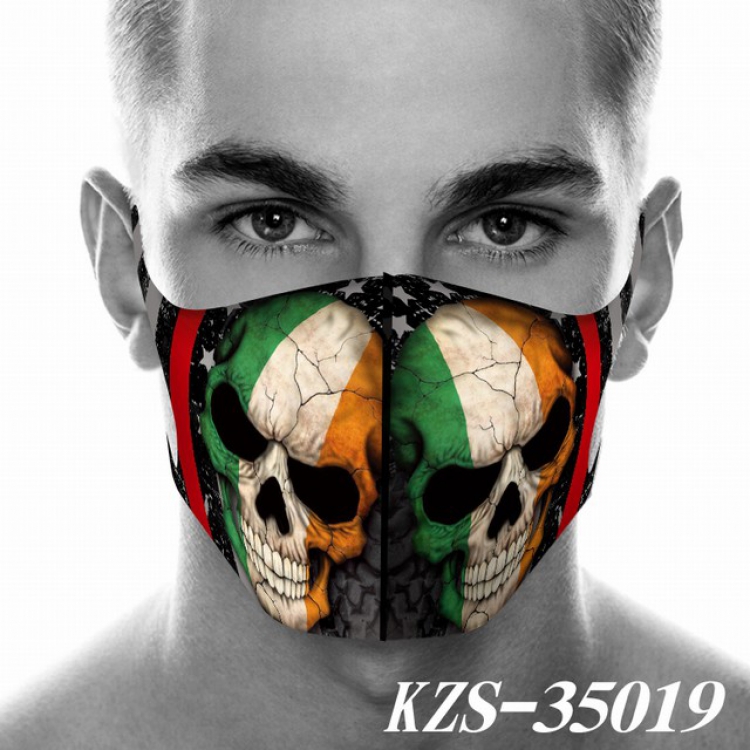Skull and Flag Anime 3D digital printing masks a set price for 5 pcs KZS-35019A