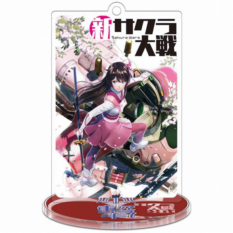 Sakura Wars the Animation Standing Plates acrylic keychain pendant 8-9CM