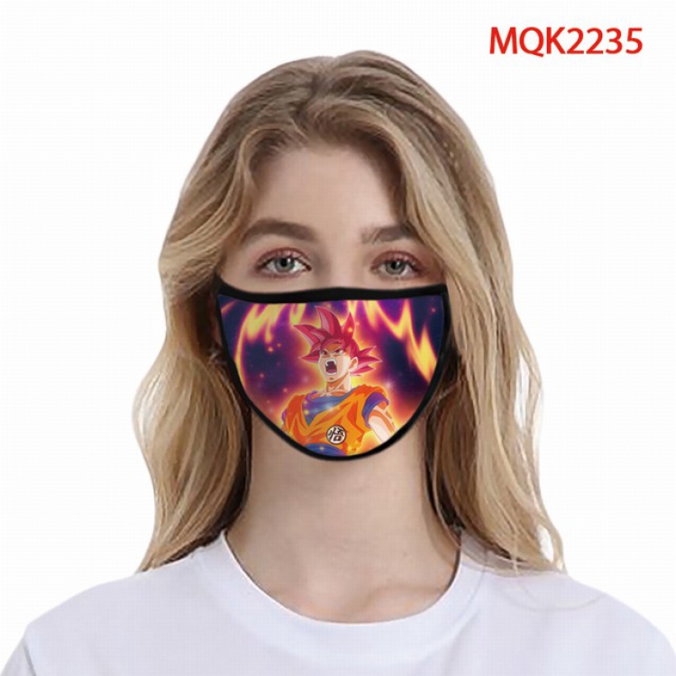 Dragon Ball Color printing Space cotton Masks price for 5 pcs MQK2235
