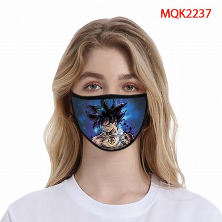 Dragon Ball Color printing Space cotton Masks price for 5 pcs MQK2237