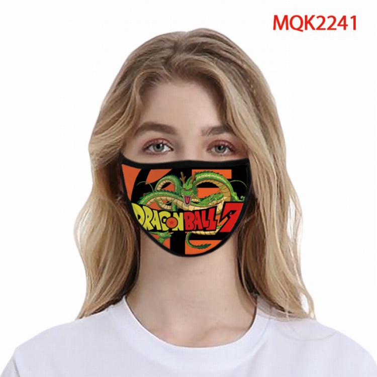 Dragon Ball Color printing Space cotton Masks price for 5 pcs MQK2241