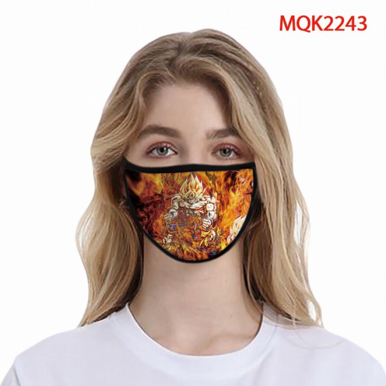 Dragon Ball Color printing Space cotton Masks price for 5 pcs MQK2243