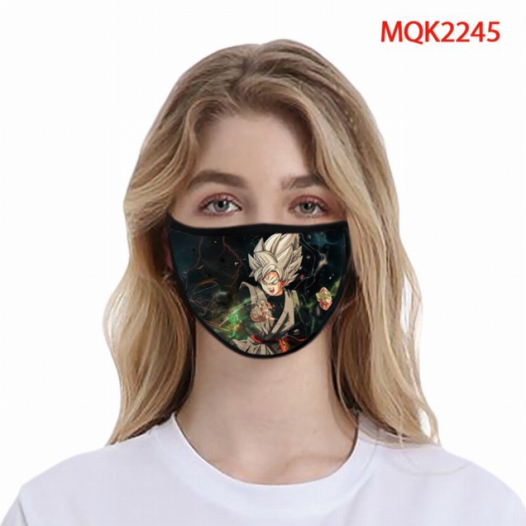 Dragon Ball Color printing Space cotton Masks price for 5 pcs MQK2245