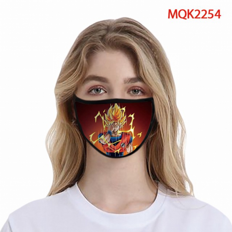 Dragon Ball Color printing Space cotton Masks price for 5 pcs MQK2254