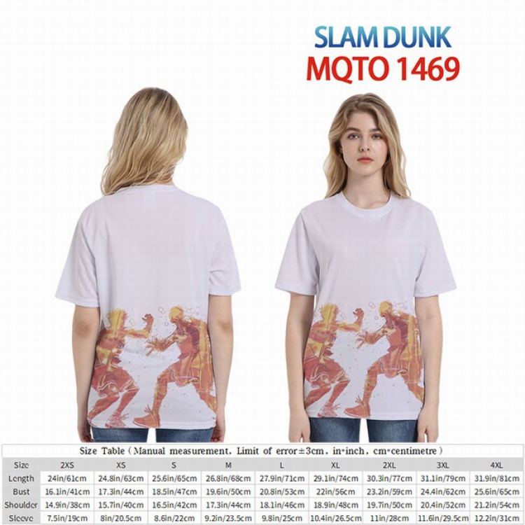 Slam Dunk Full color short sleeve t-shirt 9 sizes from 2XS to 4XL MQTO-1469