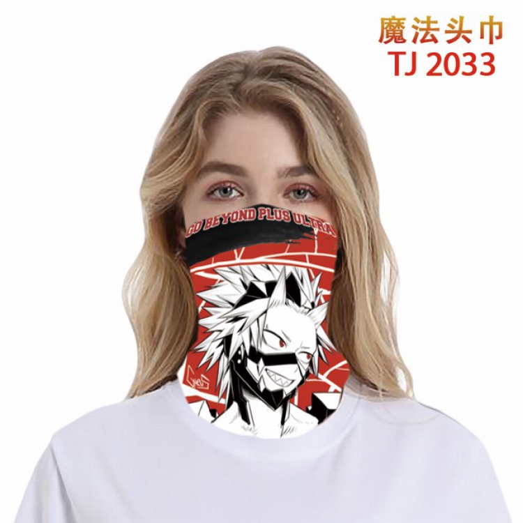 My Hero Academia Color printing magic turban scarf-TJ-2033