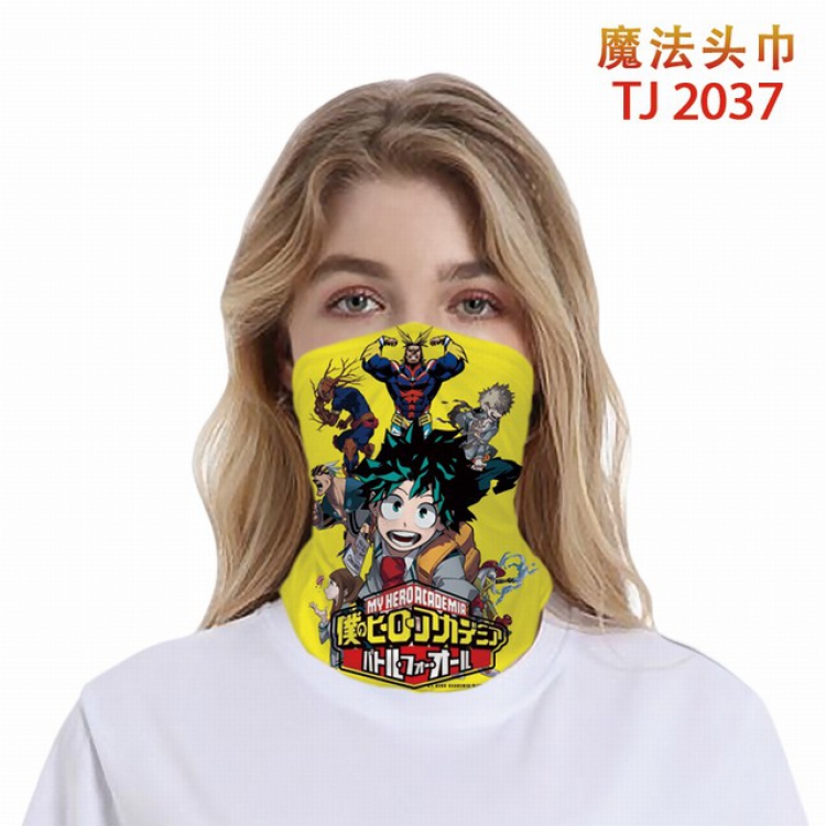 My Hero Academia Color printing magic turban scarf-TJ-2037