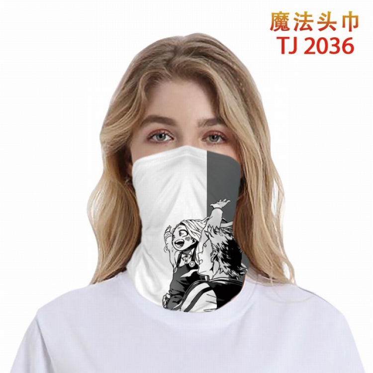 My Hero Academia Color printing magic turban scarf-TJ-2036