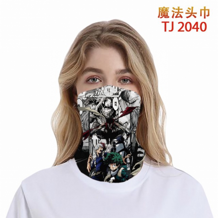 My Hero Academia Color printing magic turban scarf-TJ-2040