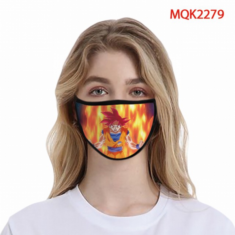 Dragon Ball Color printing Space cotton Masks price for 5 pcs MQK2279