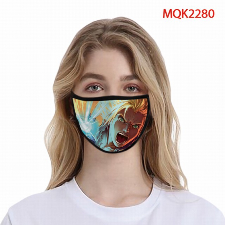 Dragon Ball Color printing Space cotton Masks price for 5 pcs MQK2280