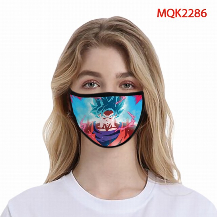 Dragon Ball Color printing Space cotton Masks price for 5 pcs MQK2286