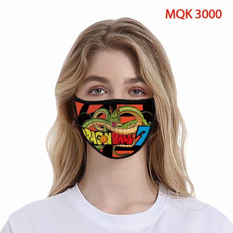 Dragon Ball Color printing Space cotton Masks price for 5 pcs MQK3000