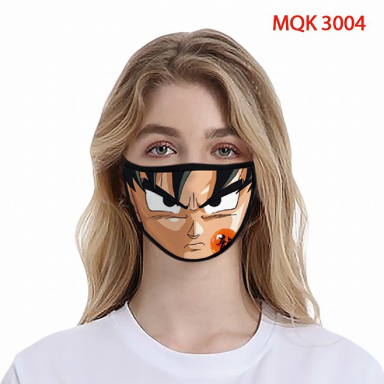 Dragon Ball Color printing Space cotton Masks price for 5 pcs MQK3004