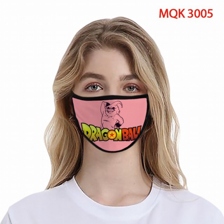 Dragon Ball Color printing Space cotton Masks price for 5 pcs MQK3005