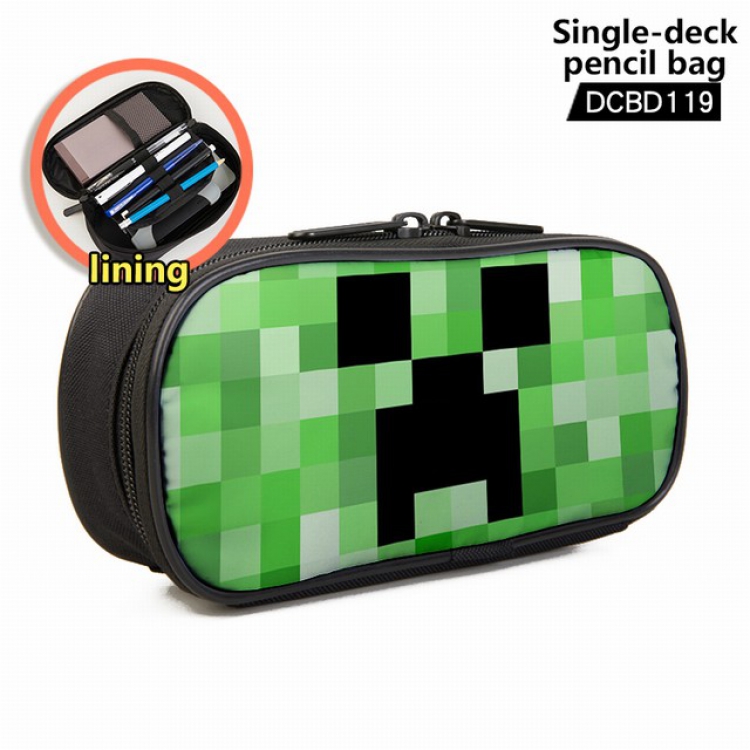 Minecraft Game single layer waterproof pen case 25X7X12CM -DCBD119