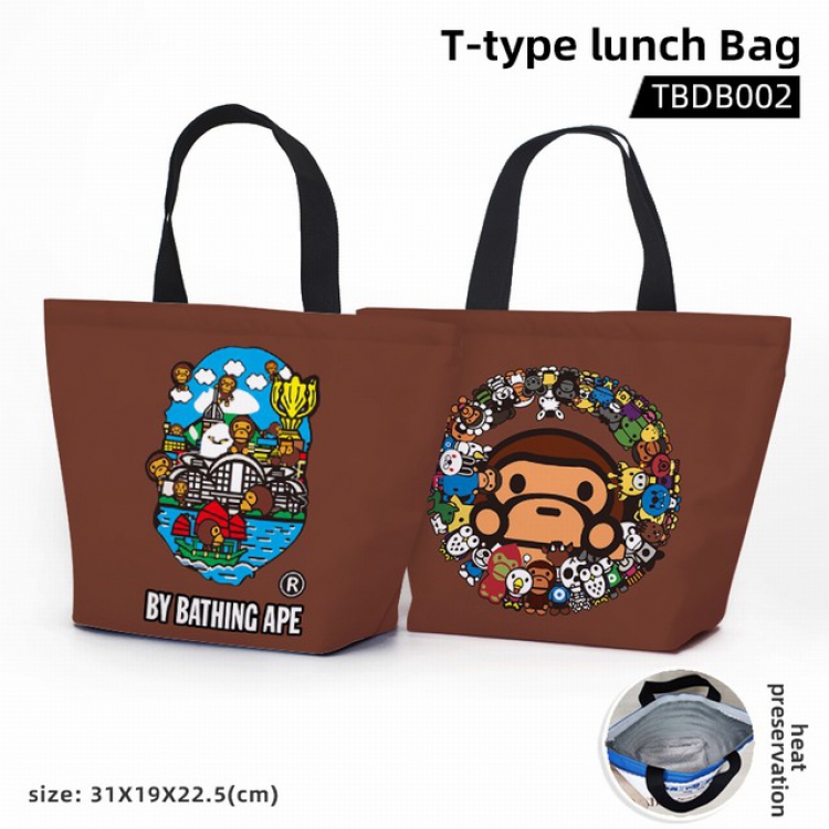 Anime T-shaped bento bag waterproof bento bag 31X19X22.5CM TBDB002