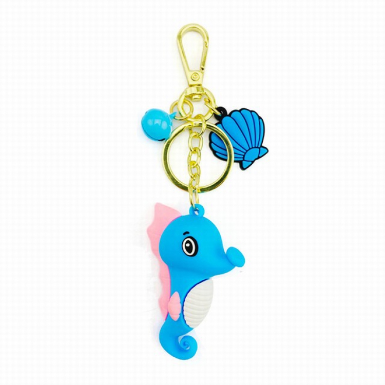 Creative cute hippocampus silicone marine doll animal pendant ornament a set price for 3 pcs