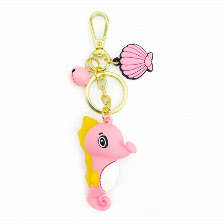 Creative cute hippocampus silicone marine doll animal pendant ornament a set price for 3 pcs