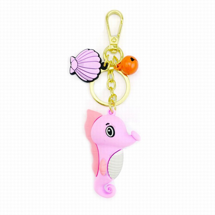 Creative cute hippocampus silicone marine doll animal pendant ornament a set price for 3 pcs