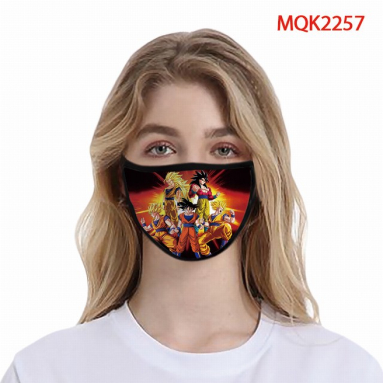 Dragon Ball Color printing Space cotton Masks price for 5 pcs MQK2257