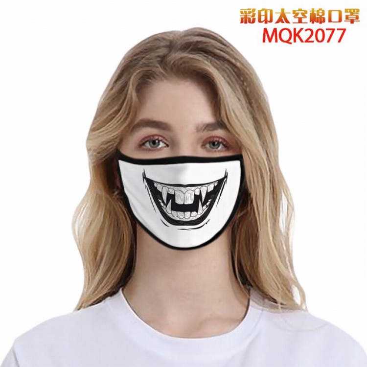 Color printing Space cotton Masks price for 5 pcs MQK2077