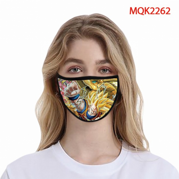 Dragon Ball Color printing Space cotton Masks price for 5 pcs MQK2262