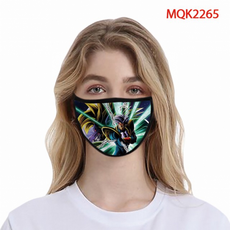 Dragon Ball Color printing Space cotton Masks price for 5 pcs MQK2265