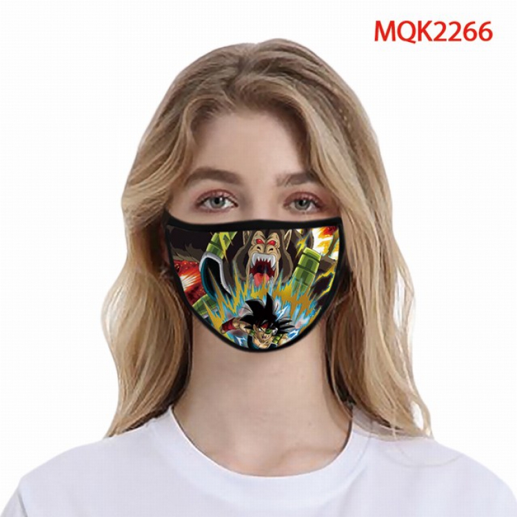 Dragon Ball Color printing Space cotton Masks price for 5 pcs MQK2266