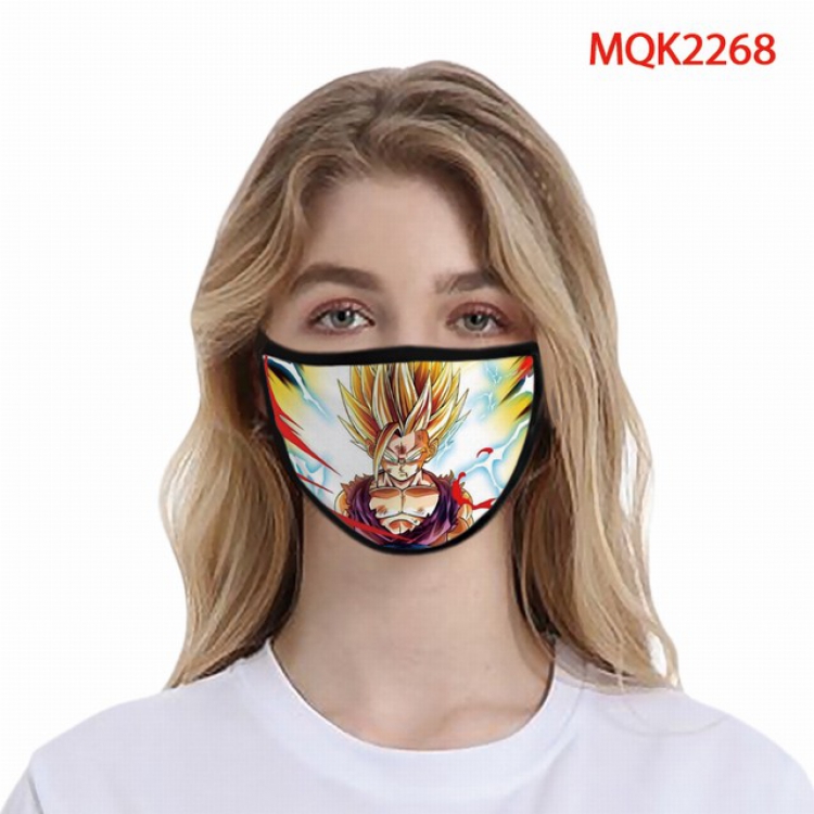 Dragon Ball Color printing Space cotton Masks price for 5 pcs MQK2268