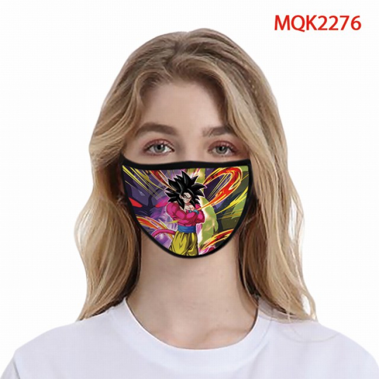 Dragon Ball Color printing Space cotton Masks price for 5 pcs MQK2276