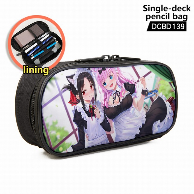 Kaguya-sama: Love Is War Anime single layer waterproof pen case 25X7X12CM -DCBD139