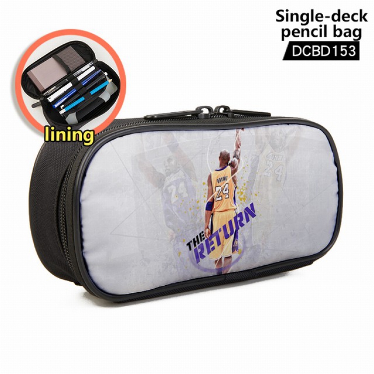 NBA Kobe Bean Bryant Personality single layer waterproof pen case 25X7X12CM -DCBD153