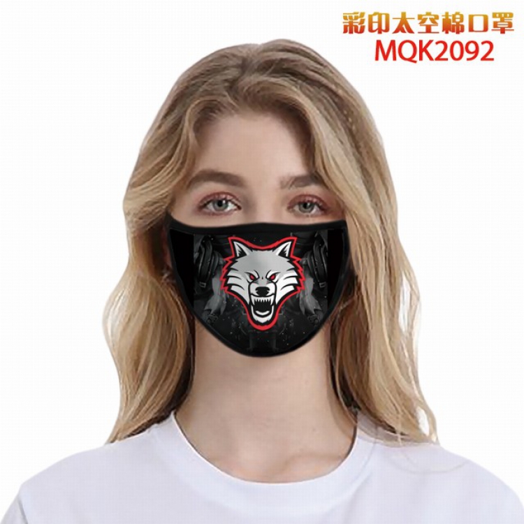 Color printing Space cotton Masks price for 5 pcs MQK2092