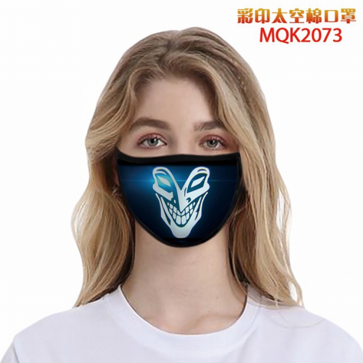 V for Vendetta Color printing Space cotton Masks price for 5 pcs MQK2073