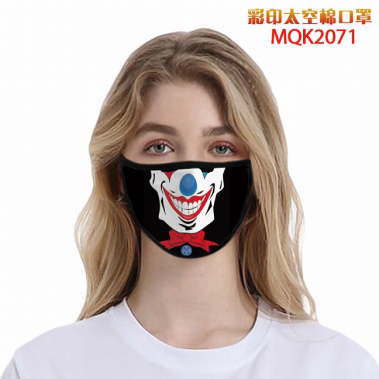 The Joker Color printing Space cotton Masks price for 5 pcs MQK2071