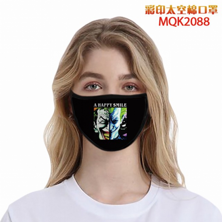 The Joker Color printing Space cotton Masks price for 5 pcs MQK2088
