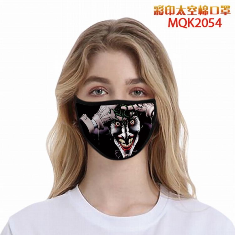 Batman The Joker Color printing Space cotton Masks price for 5 pcs MQK2054