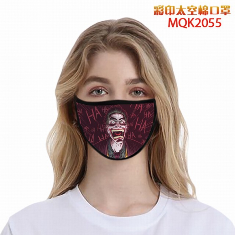 Batman The Joker Color printing Space cotton Masks price for 5 pcs MQK2055