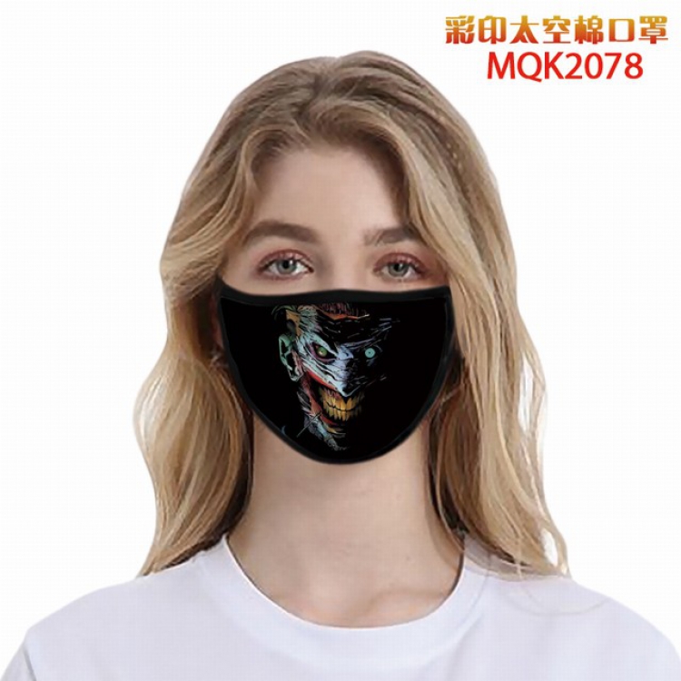 Batman Color printing Space cotton Masks price for 5 pcs MQK2078