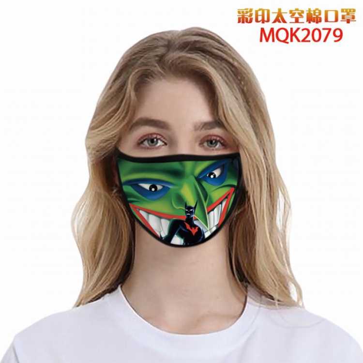 Batman Color printing Space cotton Masks price for 5 pcs MQK2079