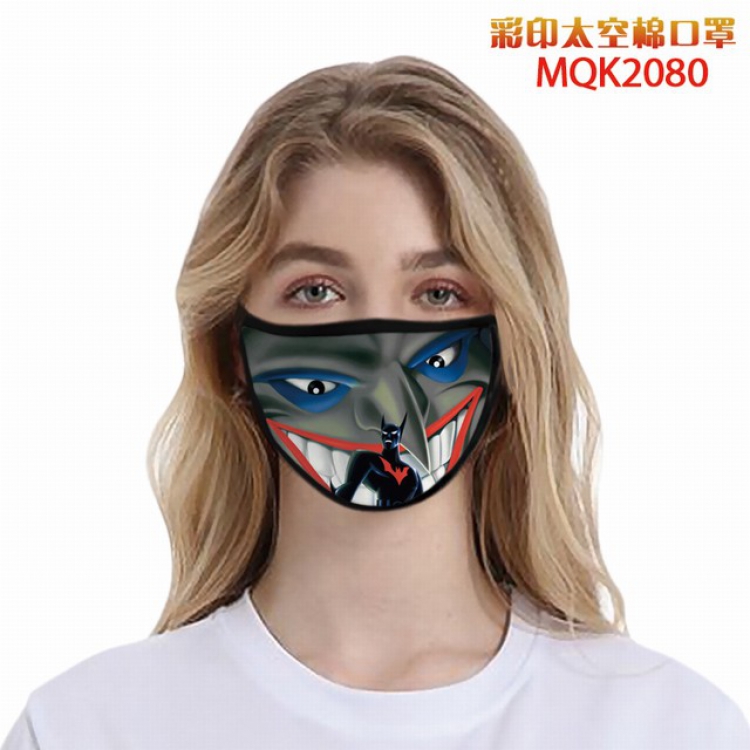 Batman Color printing Space cotton Masks price for 5 pcs MQK2080