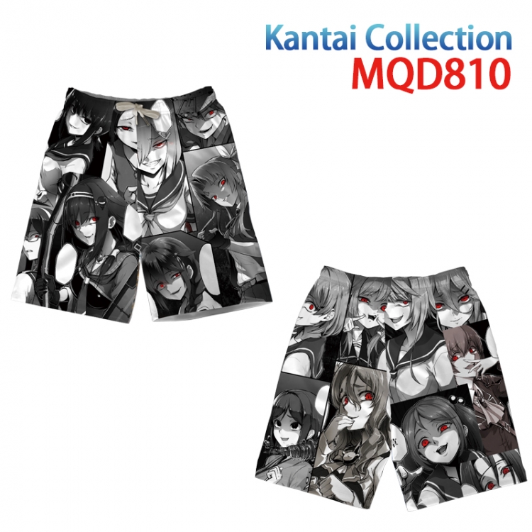 Kantai Collection cartoon printing summer bathing suit beach pants M L XL 2XL 3XL MQD 810