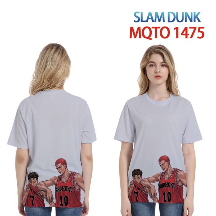 Slam Dunk European full color printing flower short sleeve T-shirt 2XS-4XL 9 sizes MQTO-1475