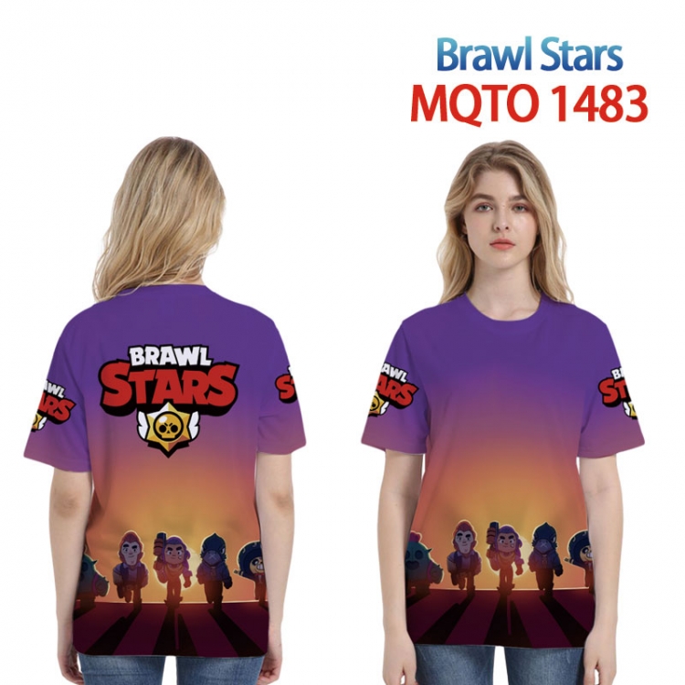 Brawl Stars European full color printing flower short sleeve T-shirt 2XS-4XL 9 sizes MQTO-1483