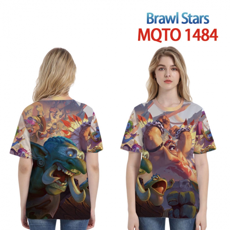 Brawl Stars European full color printing flower short sleeve T-shirt 2XS-4XL 9 sizes MQTO-1484