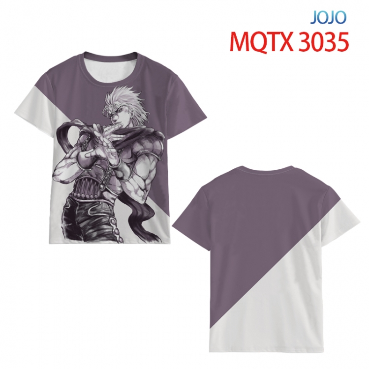 JoJos Bizarre Adventure Full color printing flower short sleeve T-shirt 2XS-5XL, 10 sizes MQTX3035