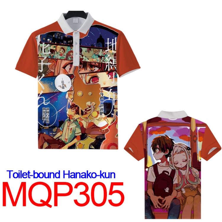 Toilet-Bound Hanako-kun Full color POLO lapel short sleeve t-shirt M L XL XXL XXXL MQP 305