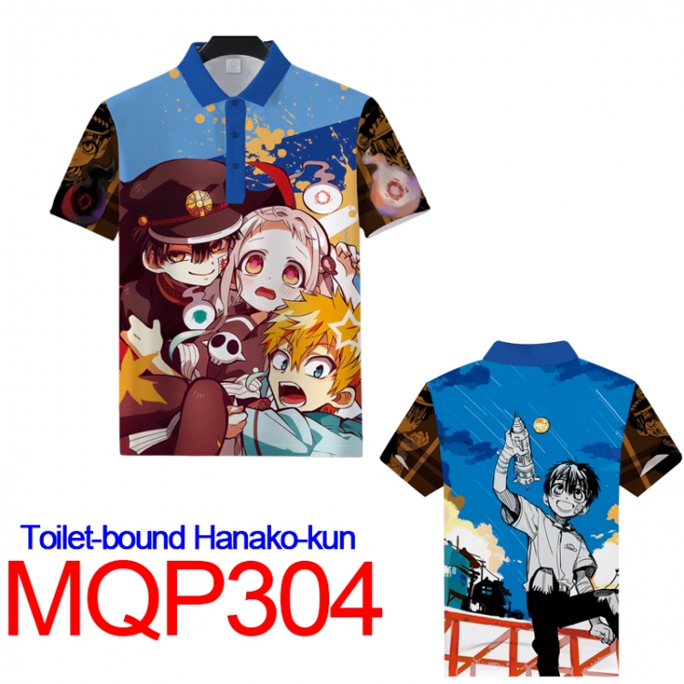 Toilet-Bound Hanako-kun Full color POLO lapel short sleeve t-shirt M L XL XXL XXXL MQP 304